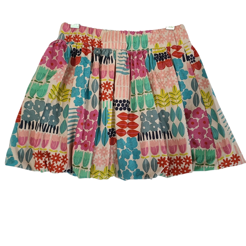 Hannah Kate Boutique Abstract Geometric Floral Bubble Skirt - Girl's Size 6 USA